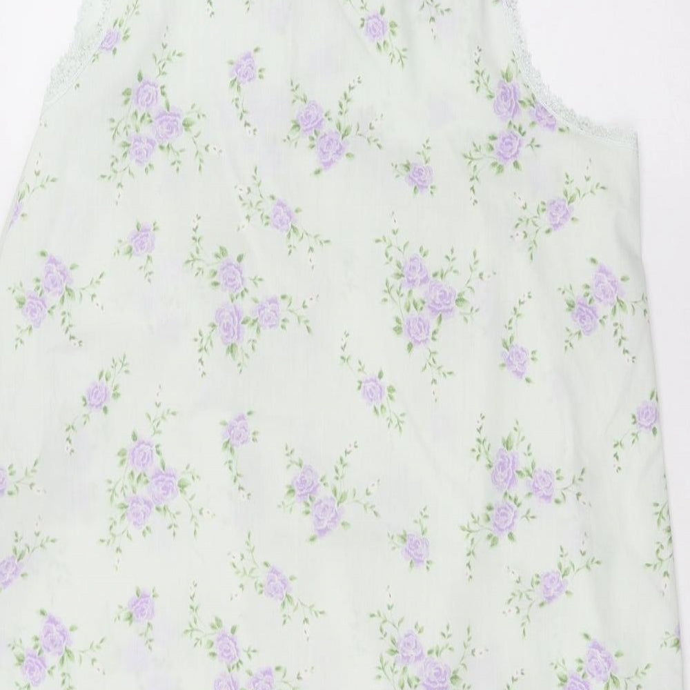 Marks and Spencer Womens Blue Floral  A-Line  Size 16
