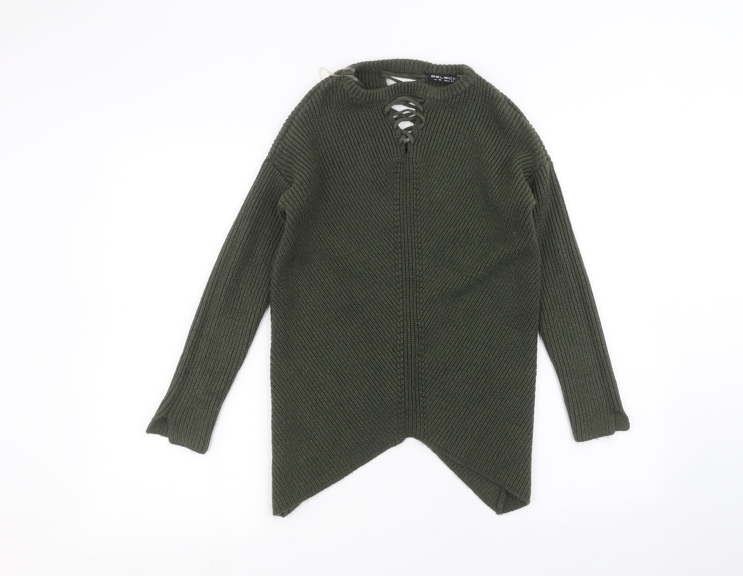 Select Womens Green   Pullover Jumper Size 10