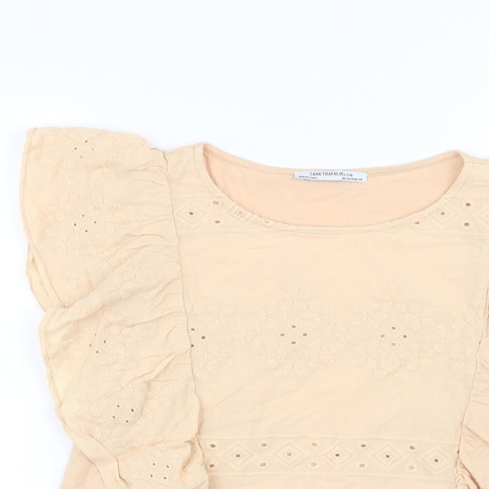 Zara Womens Pink   Basic T-Shirt Size S