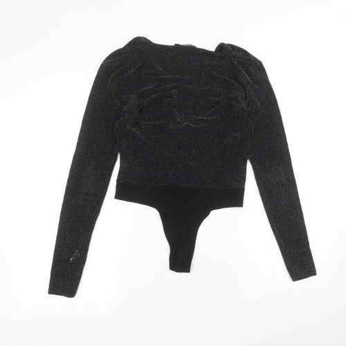 I SAW IT FIRST Womens Black   Bodysuit One-Piece Size S