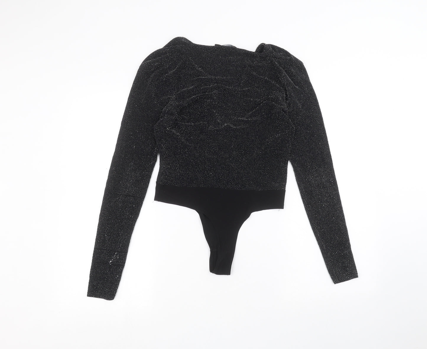 I SAW IT FIRST Womens Black   Bodysuit One-Piece Size S
