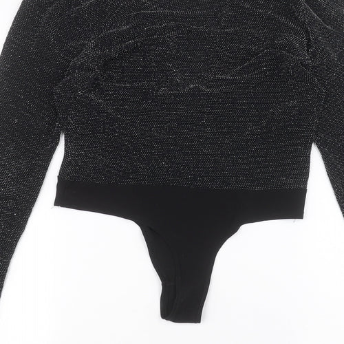 I SAW IT FIRST Womens Black   Bodysuit One-Piece Size S