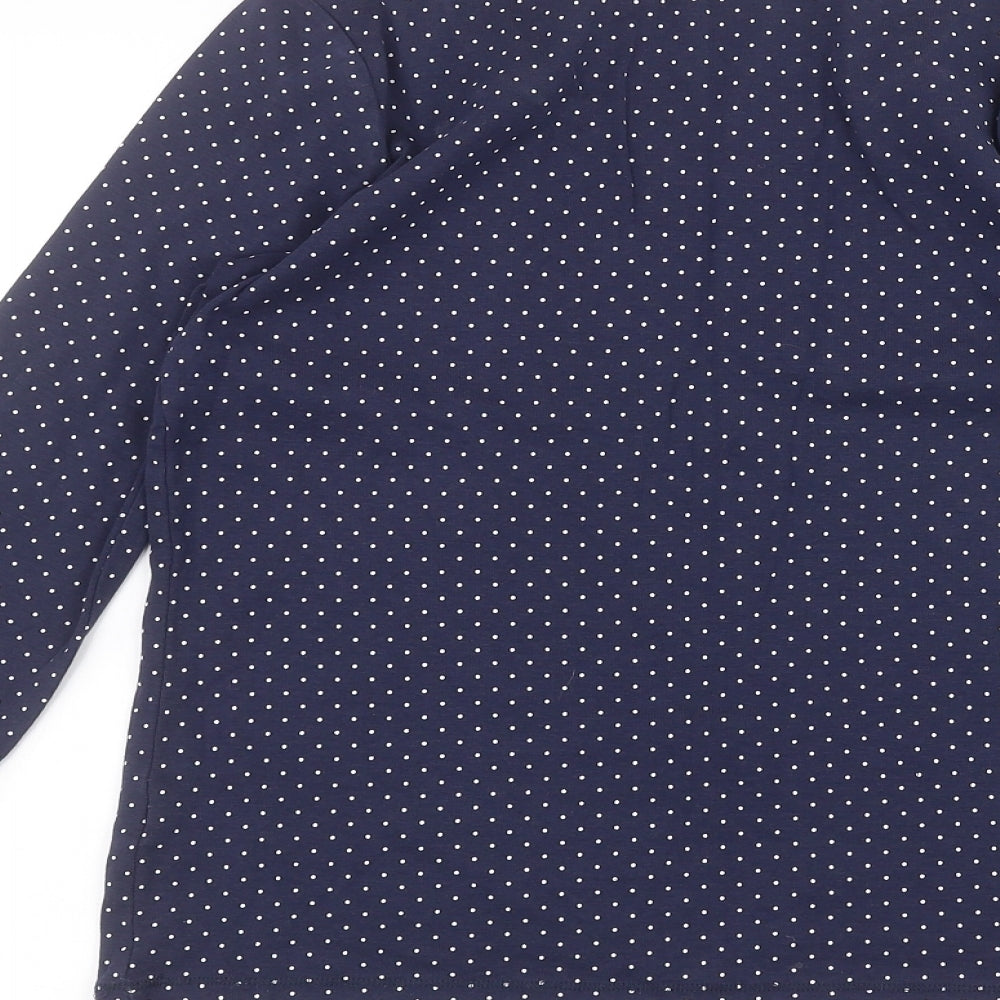 M&Co Womens Blue   Basic T-Shirt Size 10