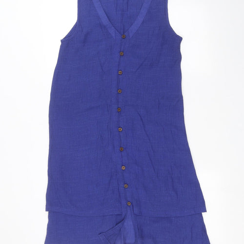 guapo Womens Blue   Basic Button-Up Size L