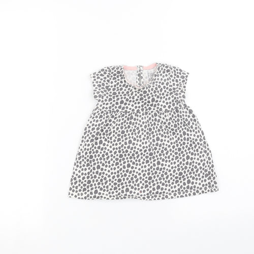 F&F Baby White Animal Print  A-Line  Size 3-6 Months
