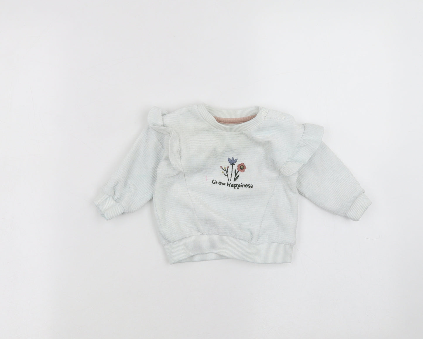 Primark Baby White   Pullover Jumper Size 3-6 Months