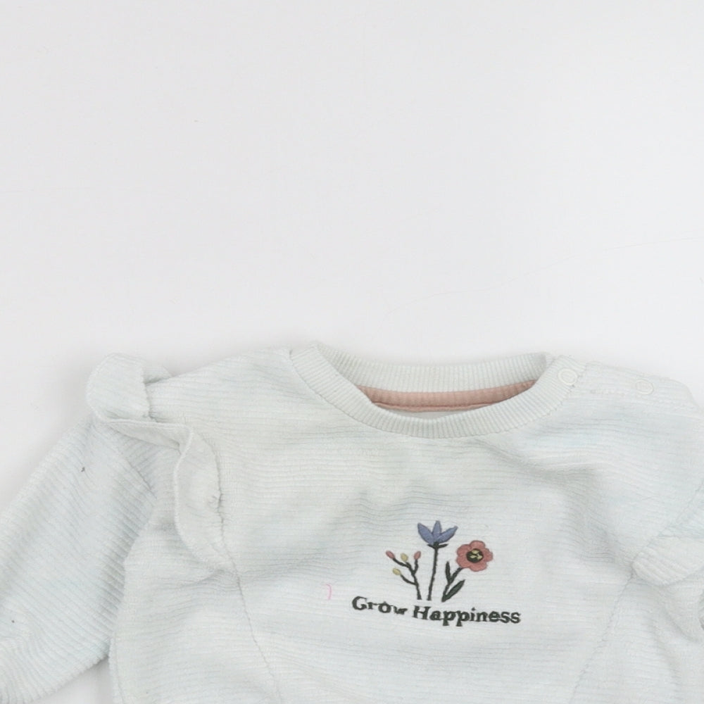 Primark Baby White   Pullover Jumper Size 3-6 Months