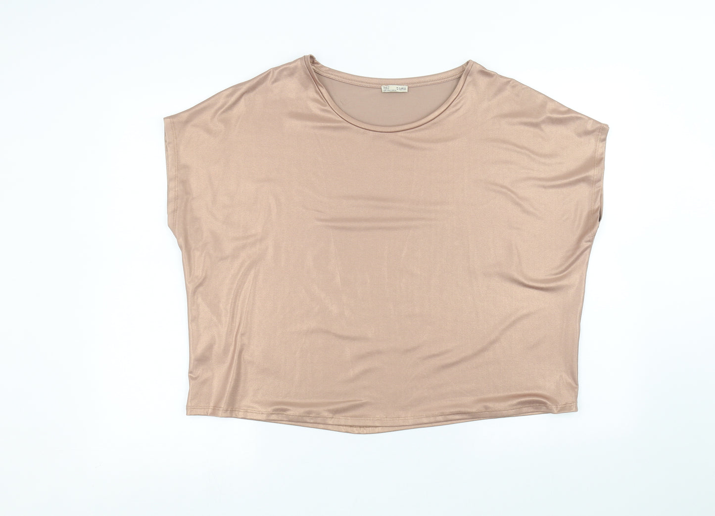 Zara Womens Pink   Basic T-Shirt Size L