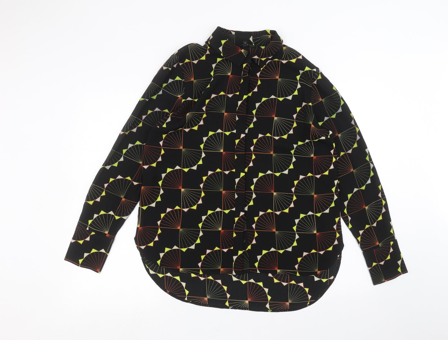 NEXT Womens Black   Basic Button-Up Size 12