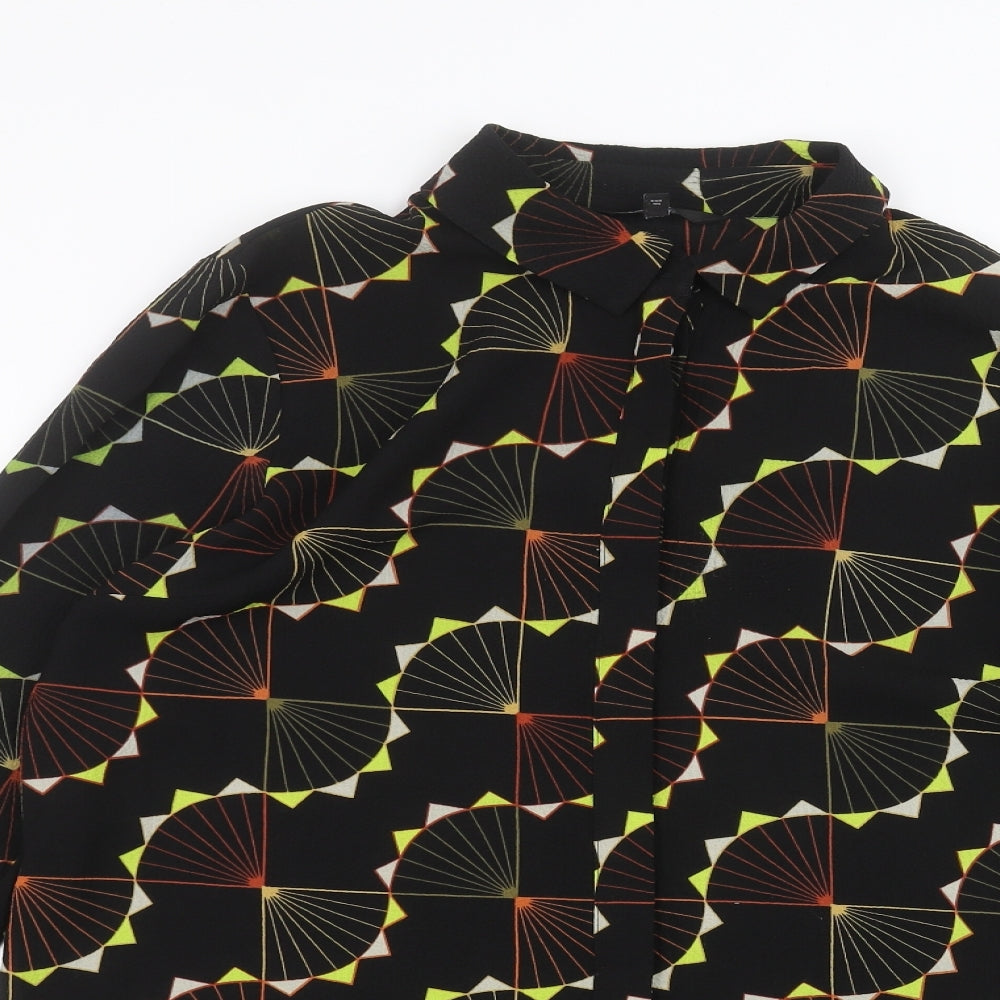 NEXT Womens Black   Basic Button-Up Size 12
