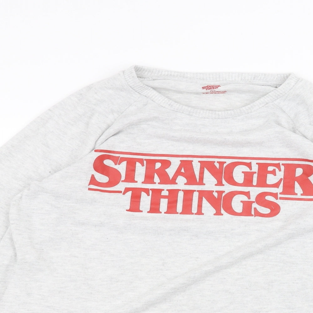 Primark Womens White   Pullover Jumper Size L  - stranger things