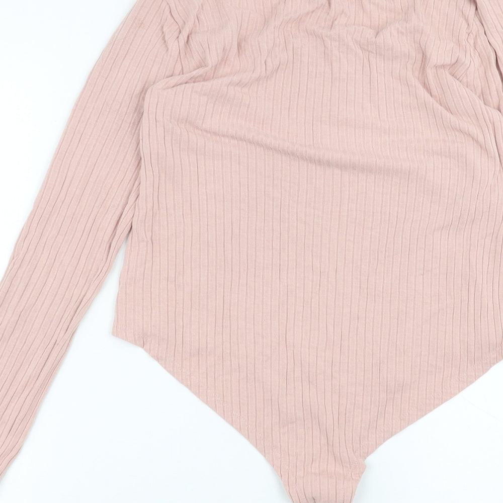 Select Womens Pink   Bodysuit One-Piece Size 14