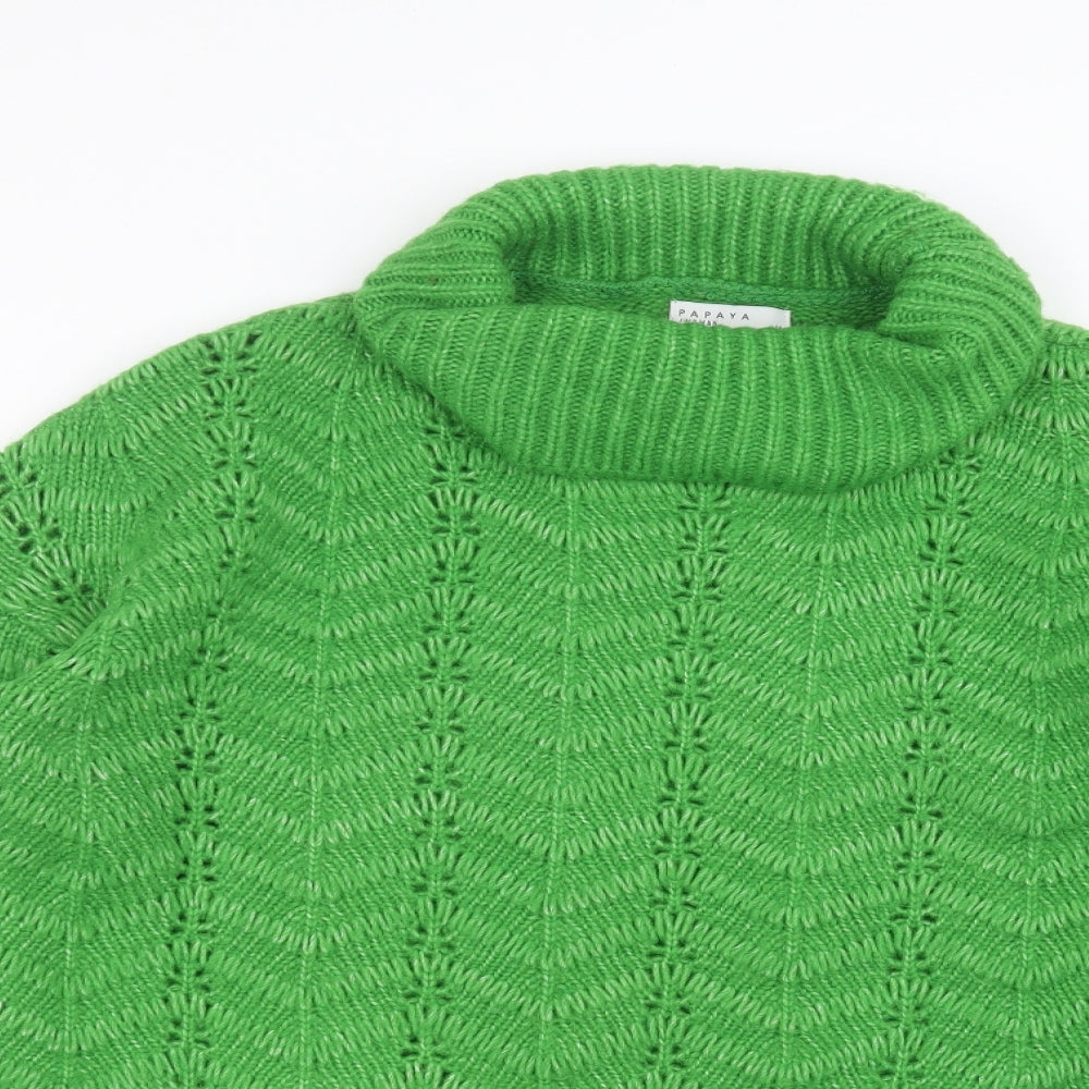 Papaya Womens Green   Pullover Jumper Size M