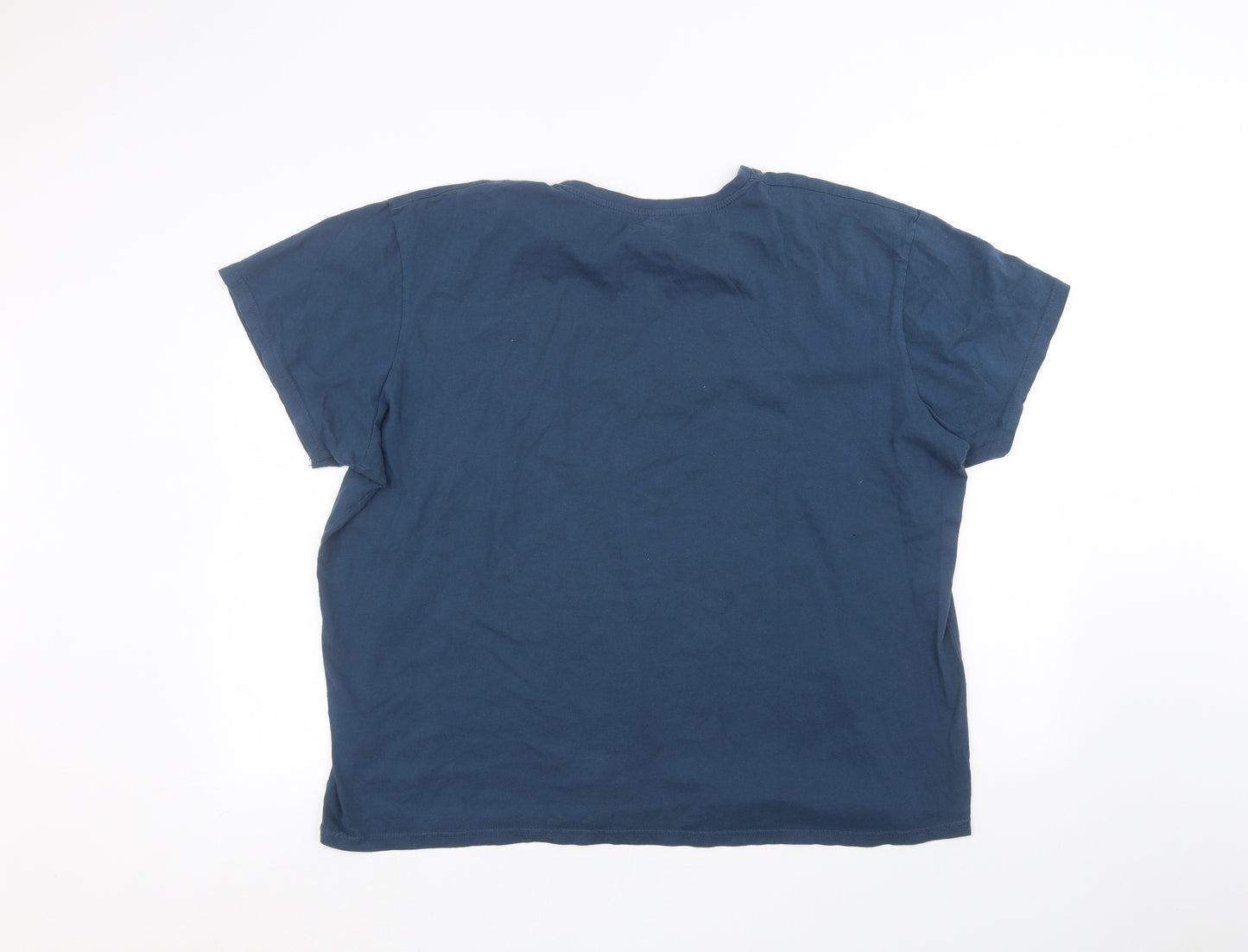 Preworn Mens Blue    T-Shirt Size 2XL