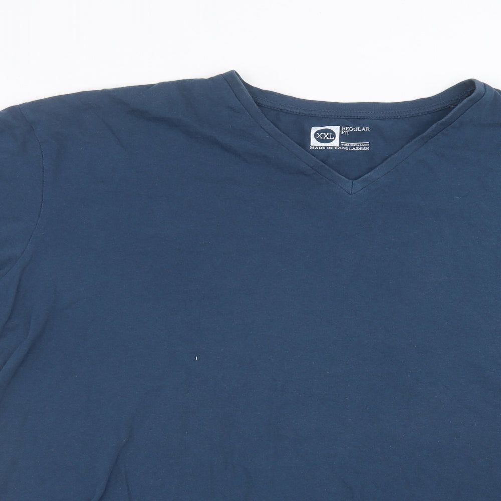 Preworn Mens Blue    T-Shirt Size 2XL