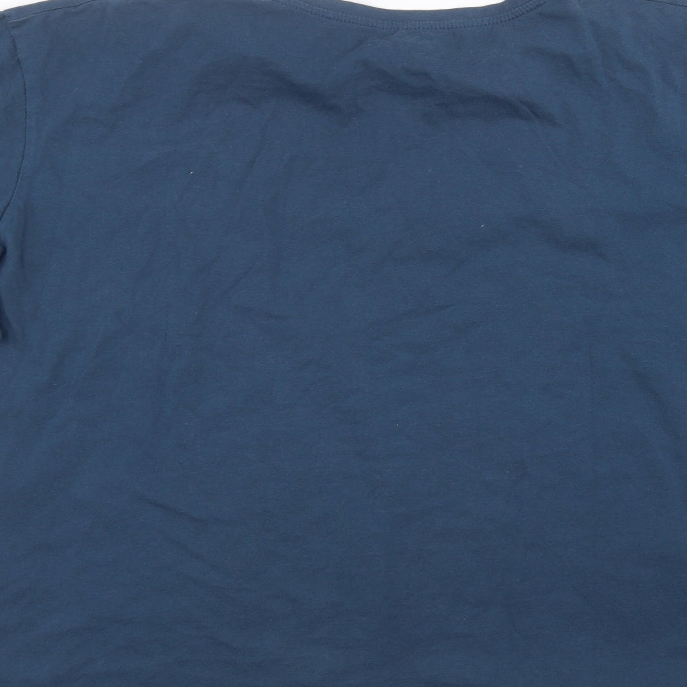 Preworn Mens Blue    T-Shirt Size 2XL