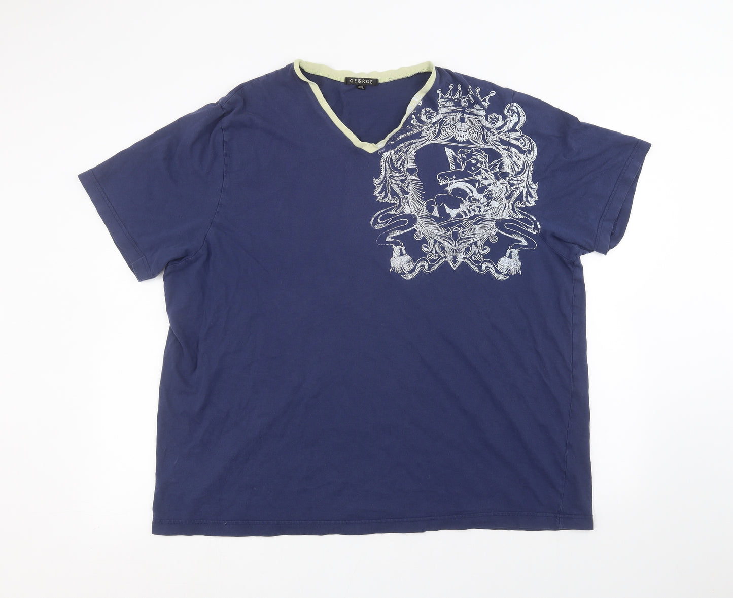 George Mens Blue    T-Shirt Size 2XL