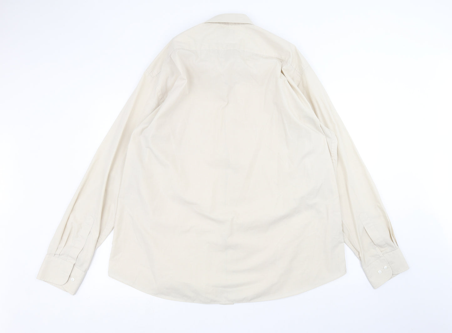 Marks and Spencer Mens Beige    Dress Shirt Size 18