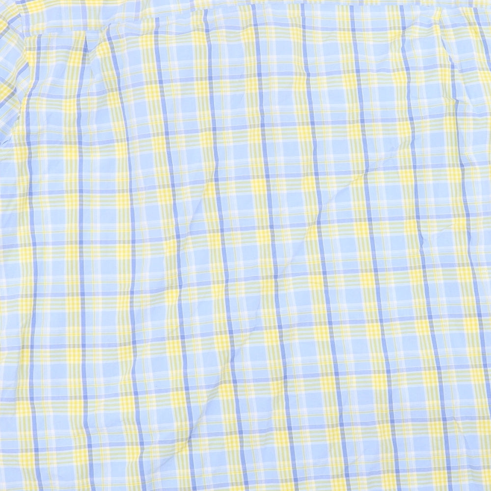 Marks and Spencer Mens Blue Striped   Dress Shirt Size 2XL