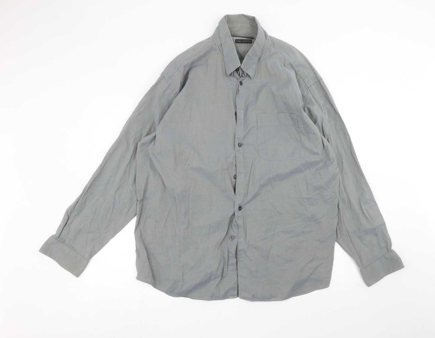 Marks and Spencer Mens Grey    Dress Shirt Size XL
