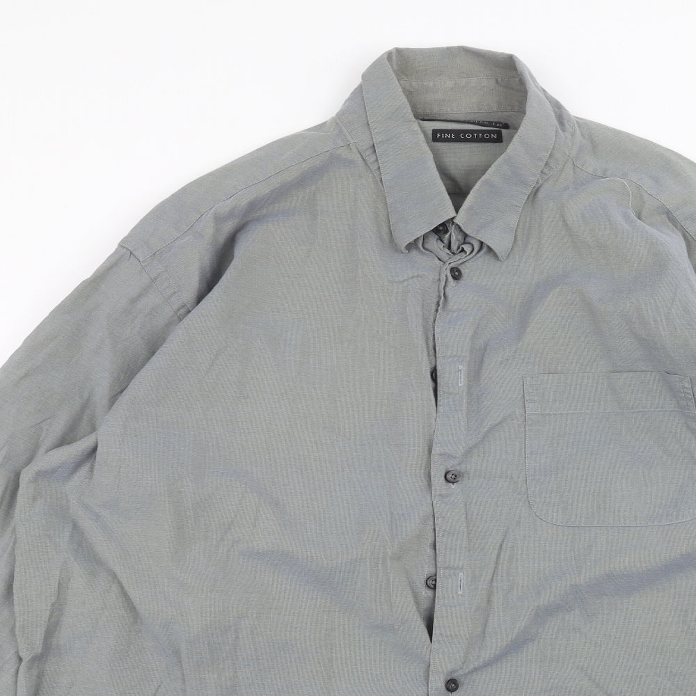 Marks and Spencer Mens Grey    Dress Shirt Size XL