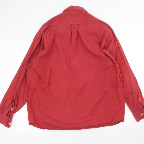Marks and Spencer Mens Red    Dress Shirt Size XL