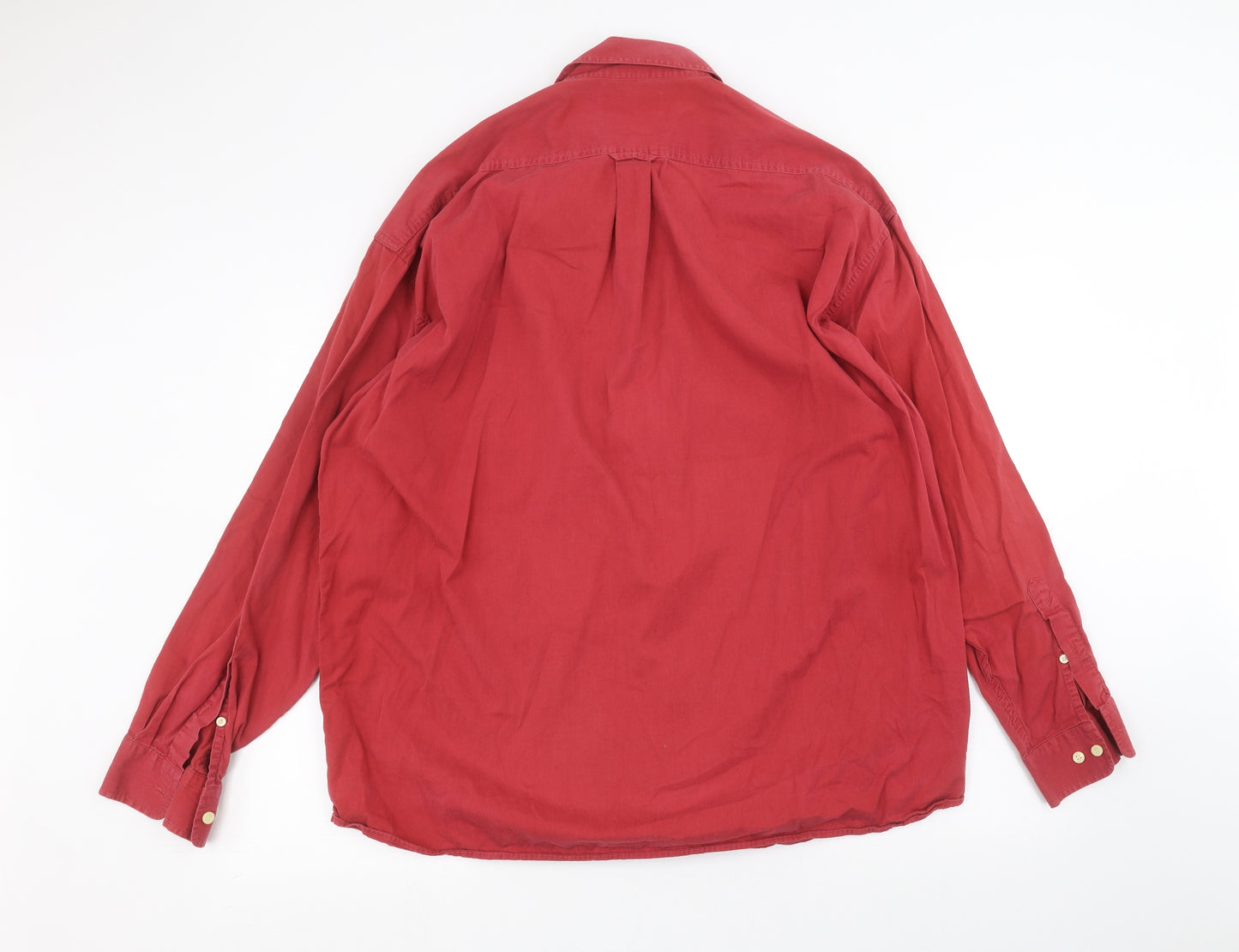 Marks and Spencer Mens Red    Dress Shirt Size XL