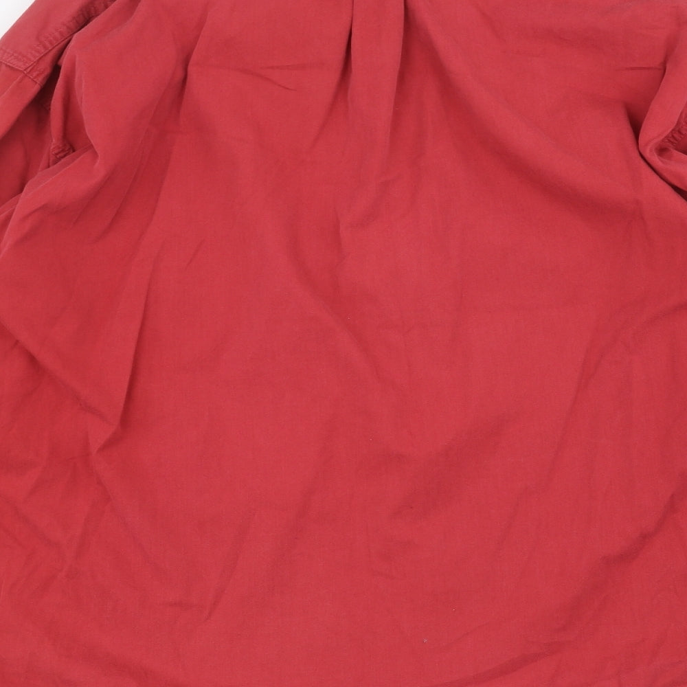 Marks and Spencer Mens Red    Dress Shirt Size XL