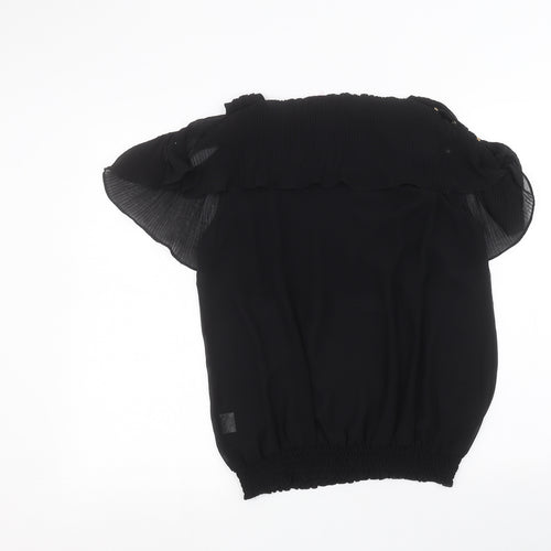 Miss Moda Womens Black   Basic Blouse Size L