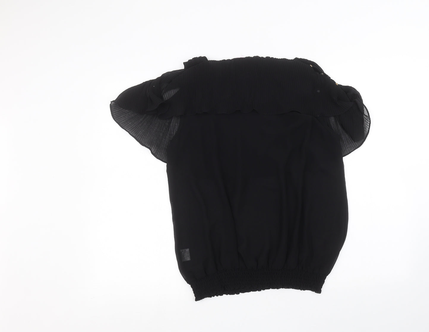 Miss Moda Womens Black   Basic Blouse Size L
