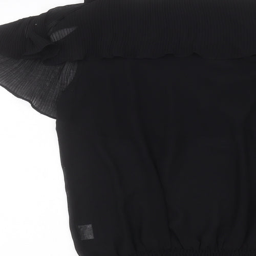 Miss Moda Womens Black   Basic Blouse Size L