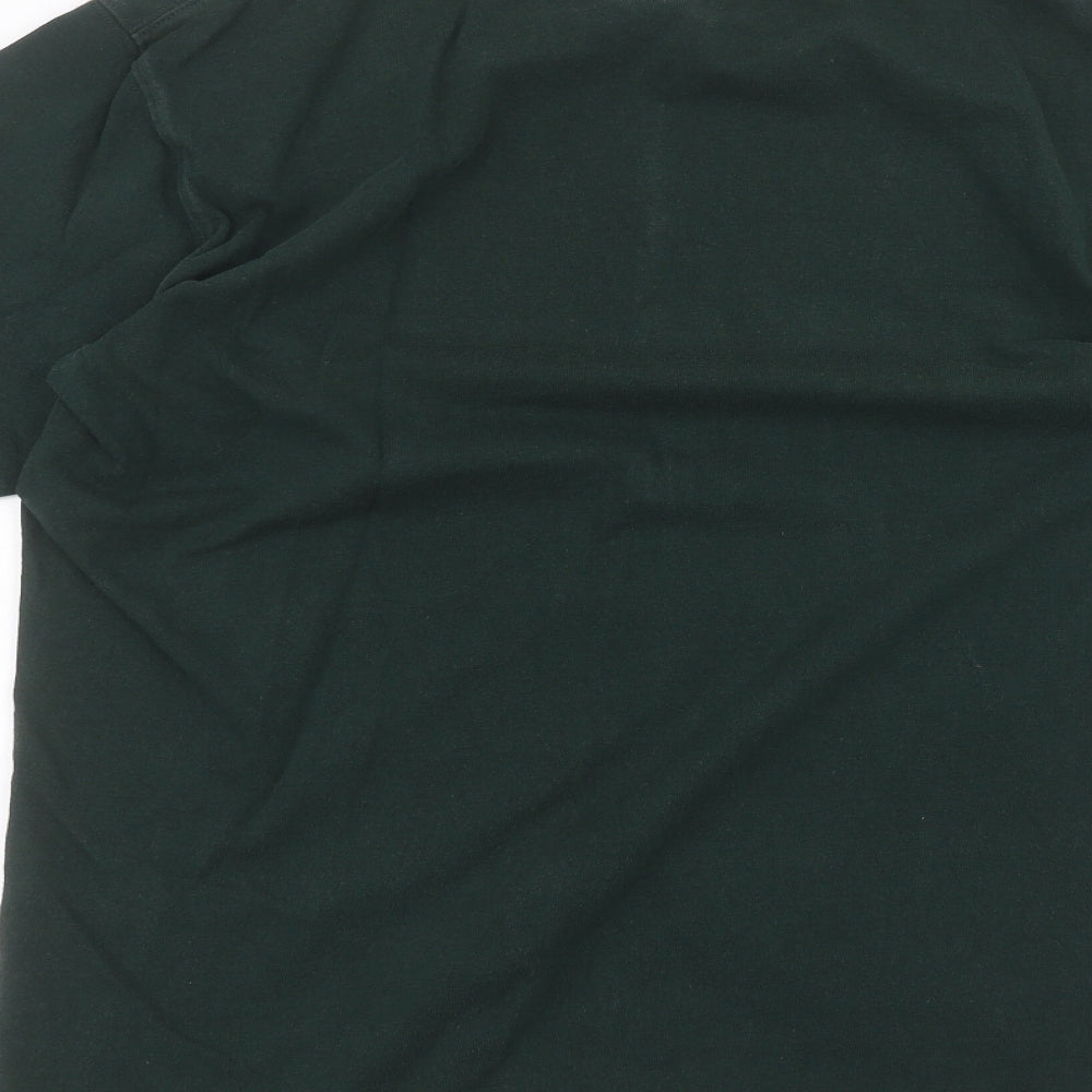 Uni Mens Green    T-Shirt Size S