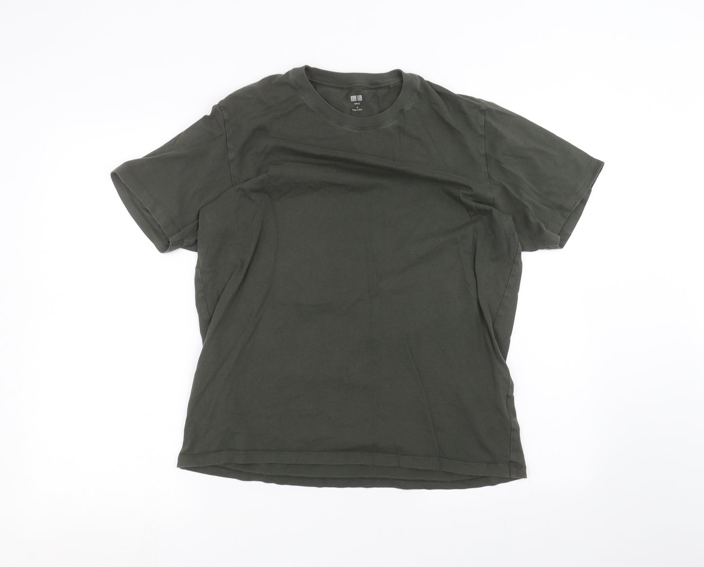 Uni Mens Green    T-Shirt Size M