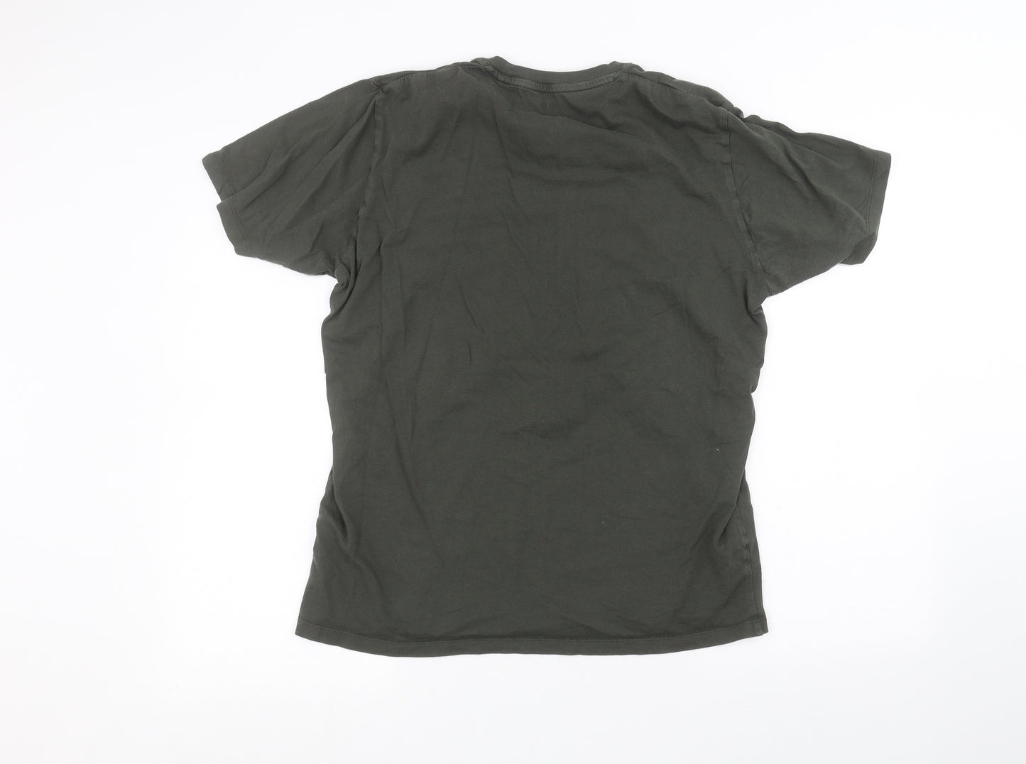 Uni Mens Green    T-Shirt Size M