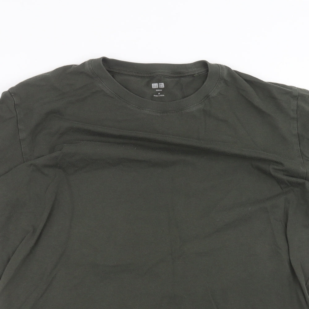 Uni Mens Green    T-Shirt Size M