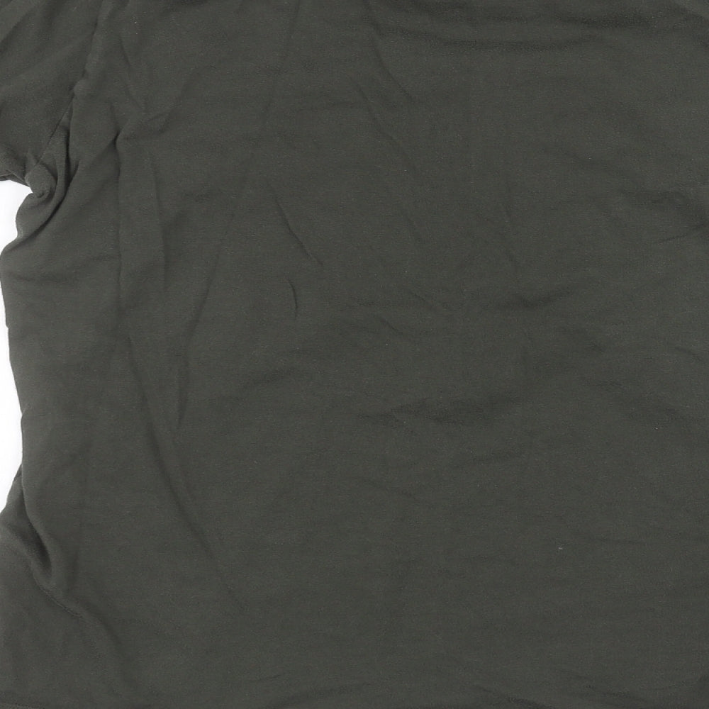 Uni Mens Green    T-Shirt Size M