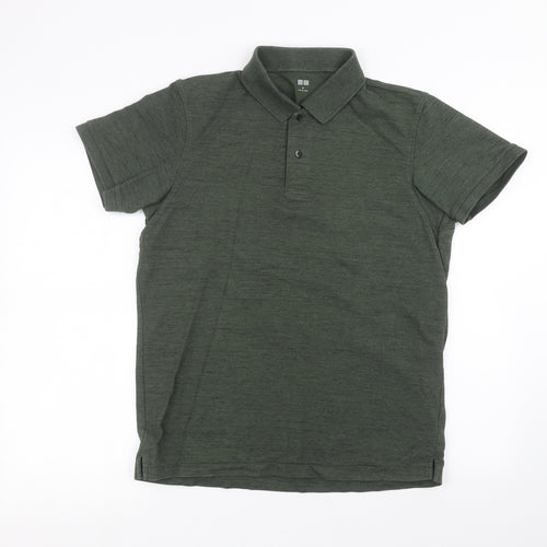 Uni Mens Green    Polo Size M