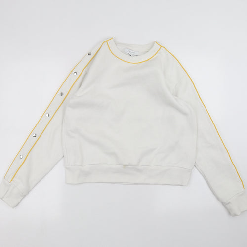 Primark Womens White   Pullover Jumper Size XS