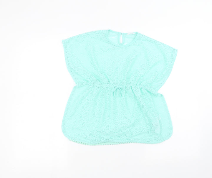 Primark Girls Blue Basic T-Shirt Size 5-6 Years