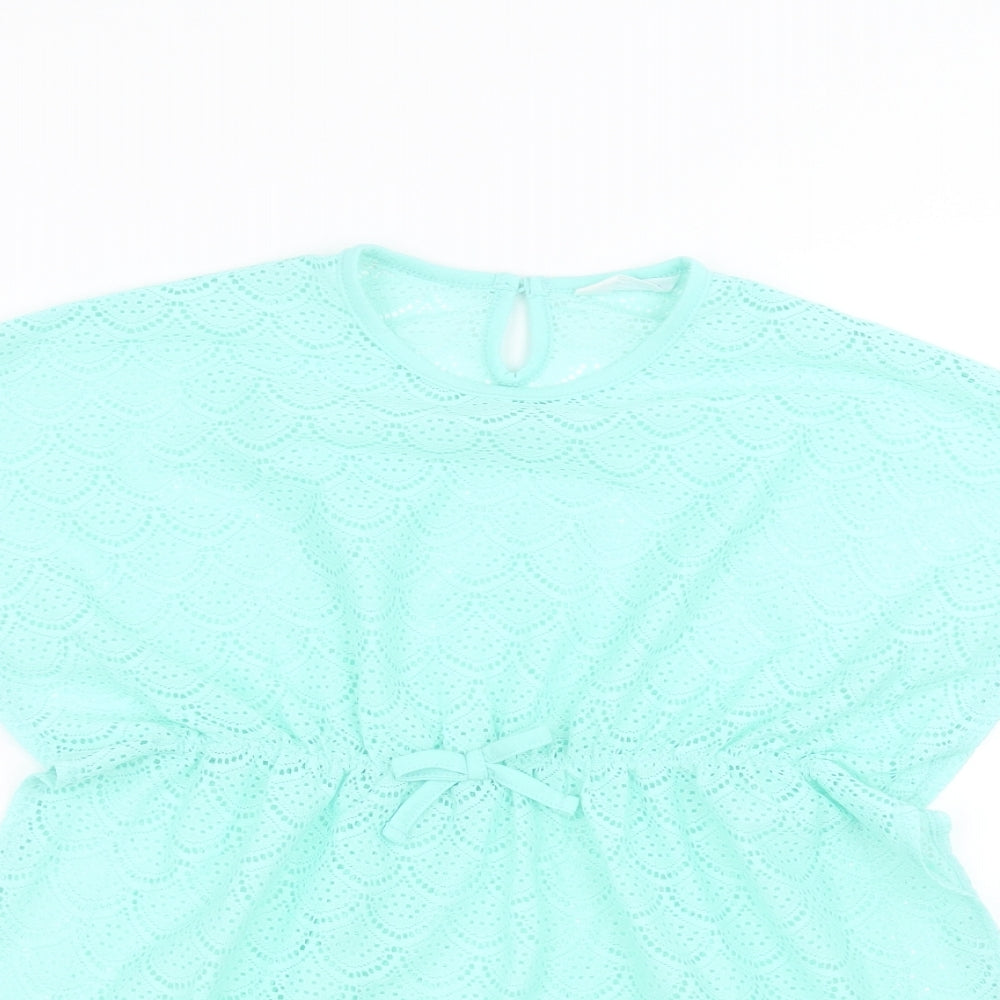Primark Girls Green   Basic T-Shirt Size 5-6 Years