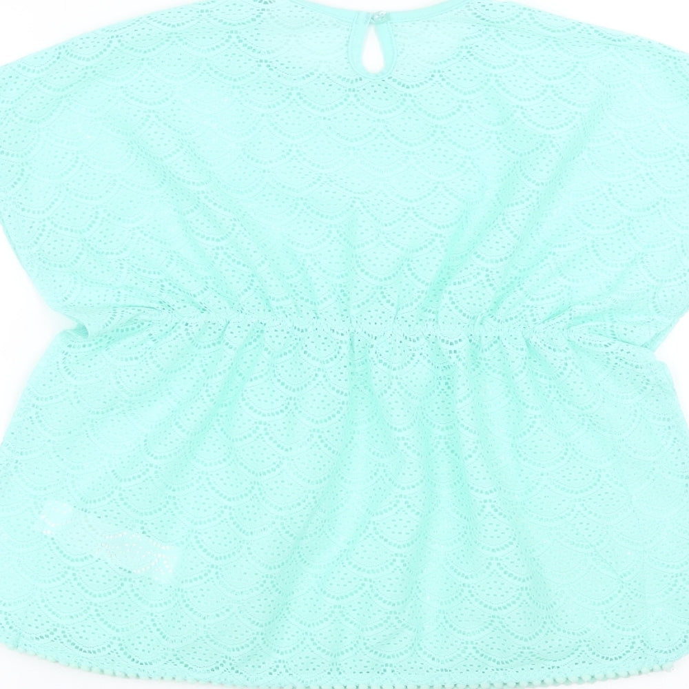 Primark Girls Green   Basic T-Shirt Size 5-6 Years