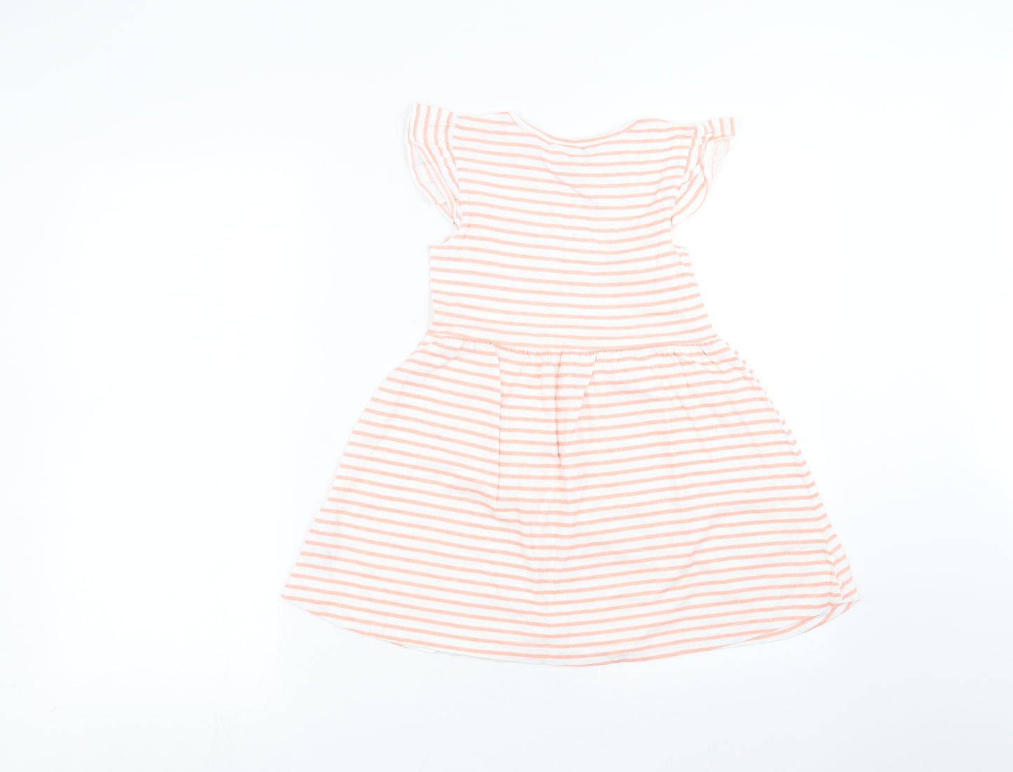 Primark Girls White Striped  A-Line  Size 6-7 Years