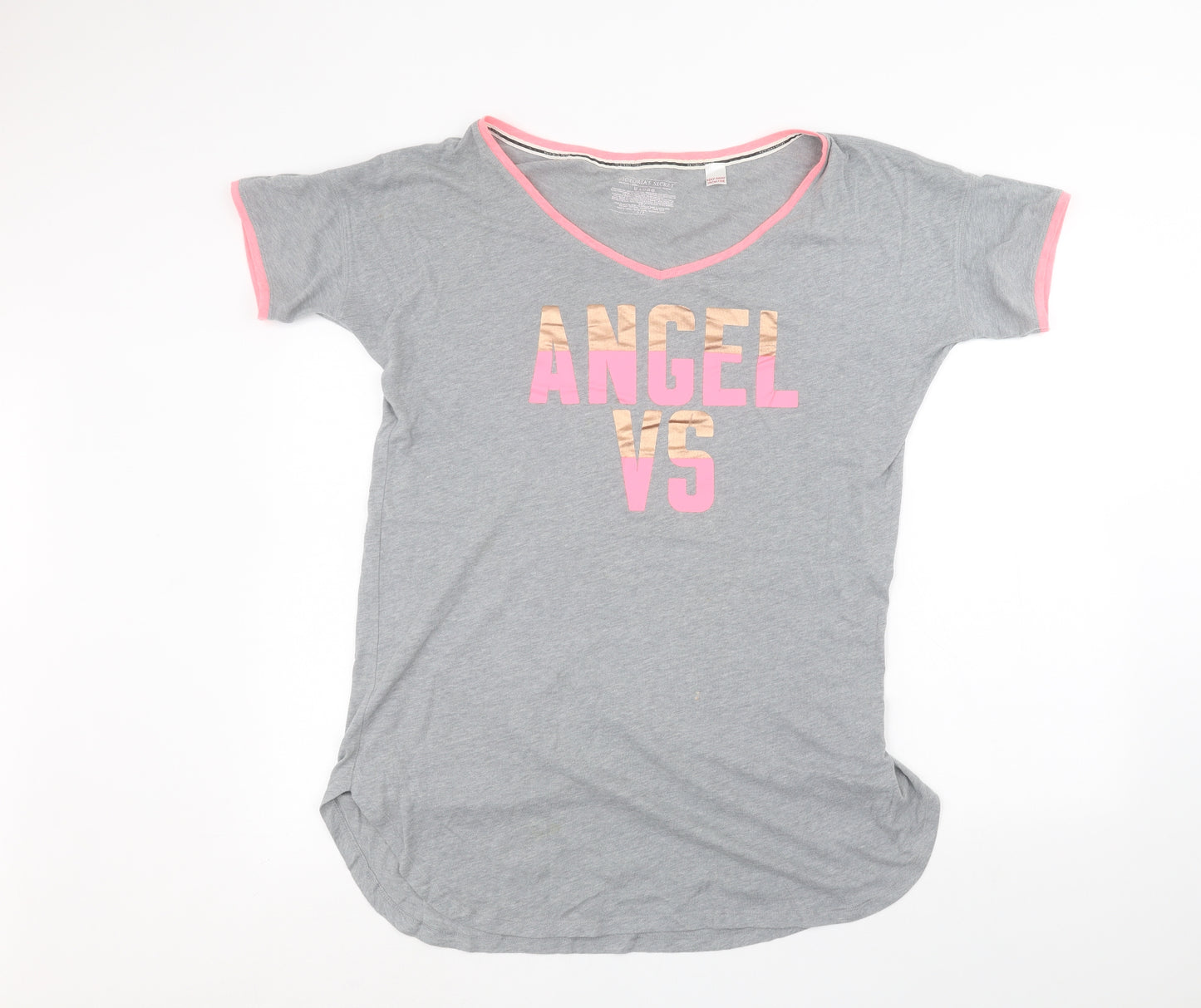 Victoria's Secret Womens Grey   Basic T-Shirt Size S