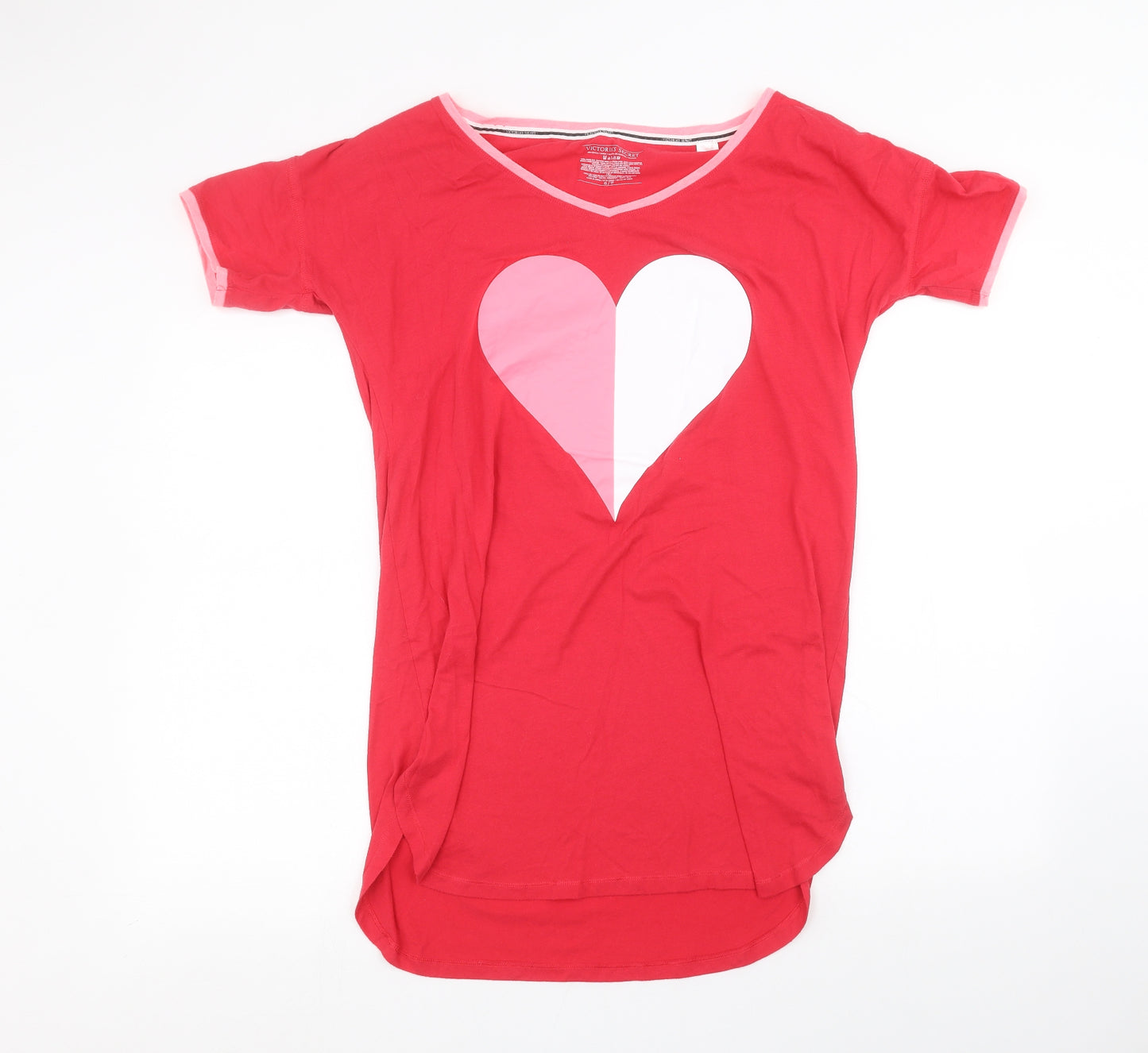 Victoria's Secret Womens Red   Basic T-Shirt Size XS