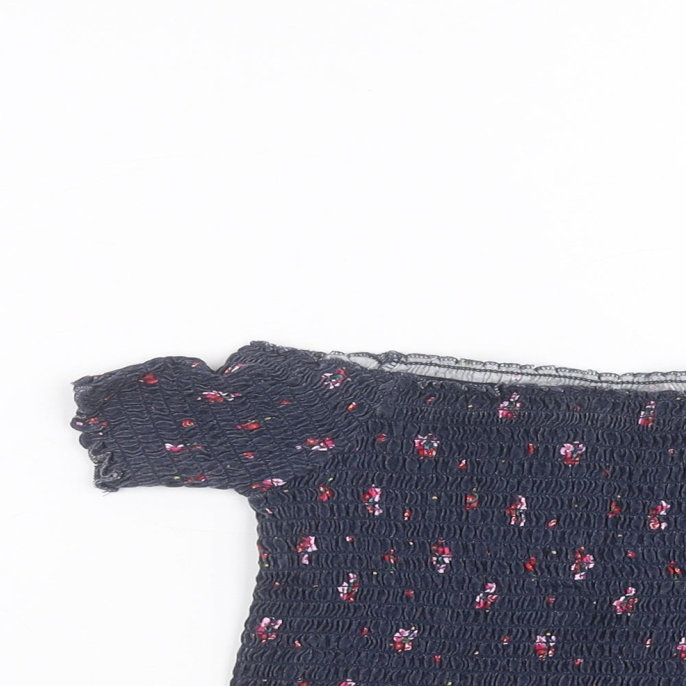 Primark Girls Blue   Basic T-Shirt Size 6-7 Years