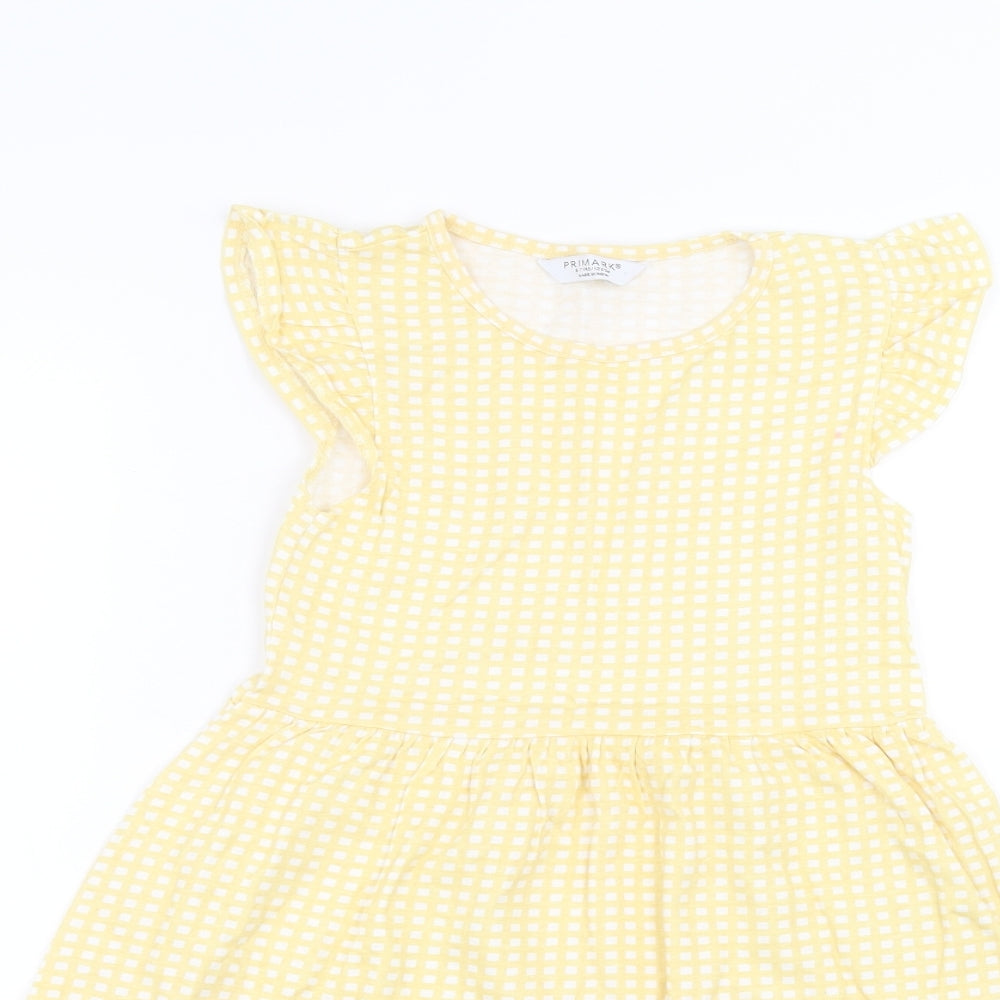 Primark Girls Yellow   A-Line  Size 6-7 Years
