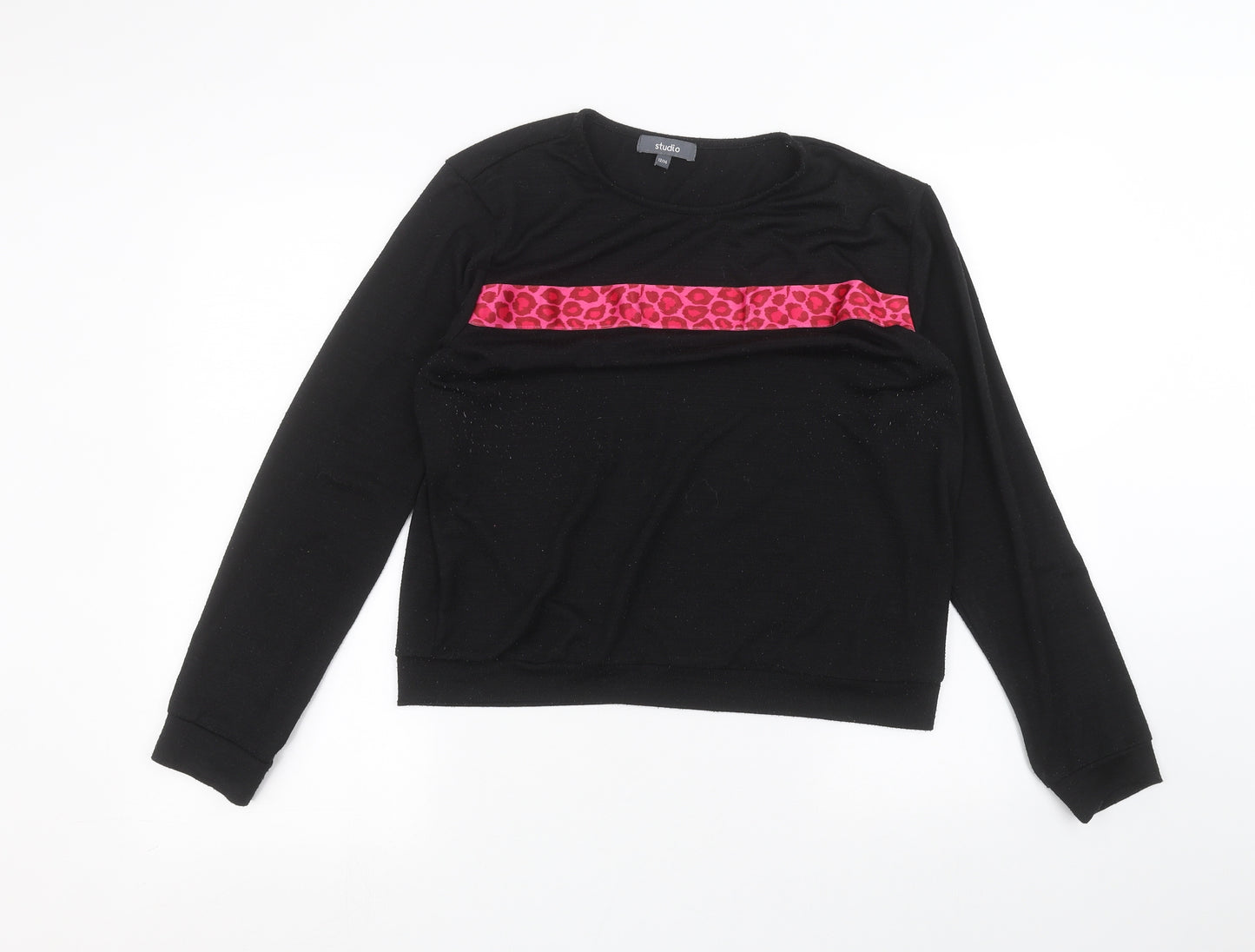 Studio Womens Black   Pullover Jumper Size 12