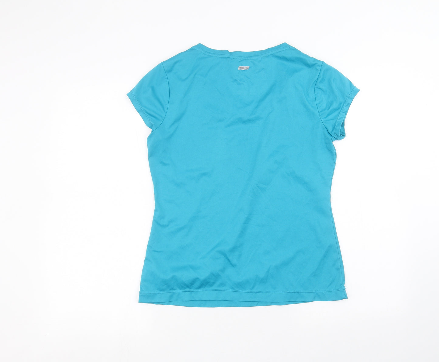 athletic woman Womens Blue   Basic T-Shirt Size M