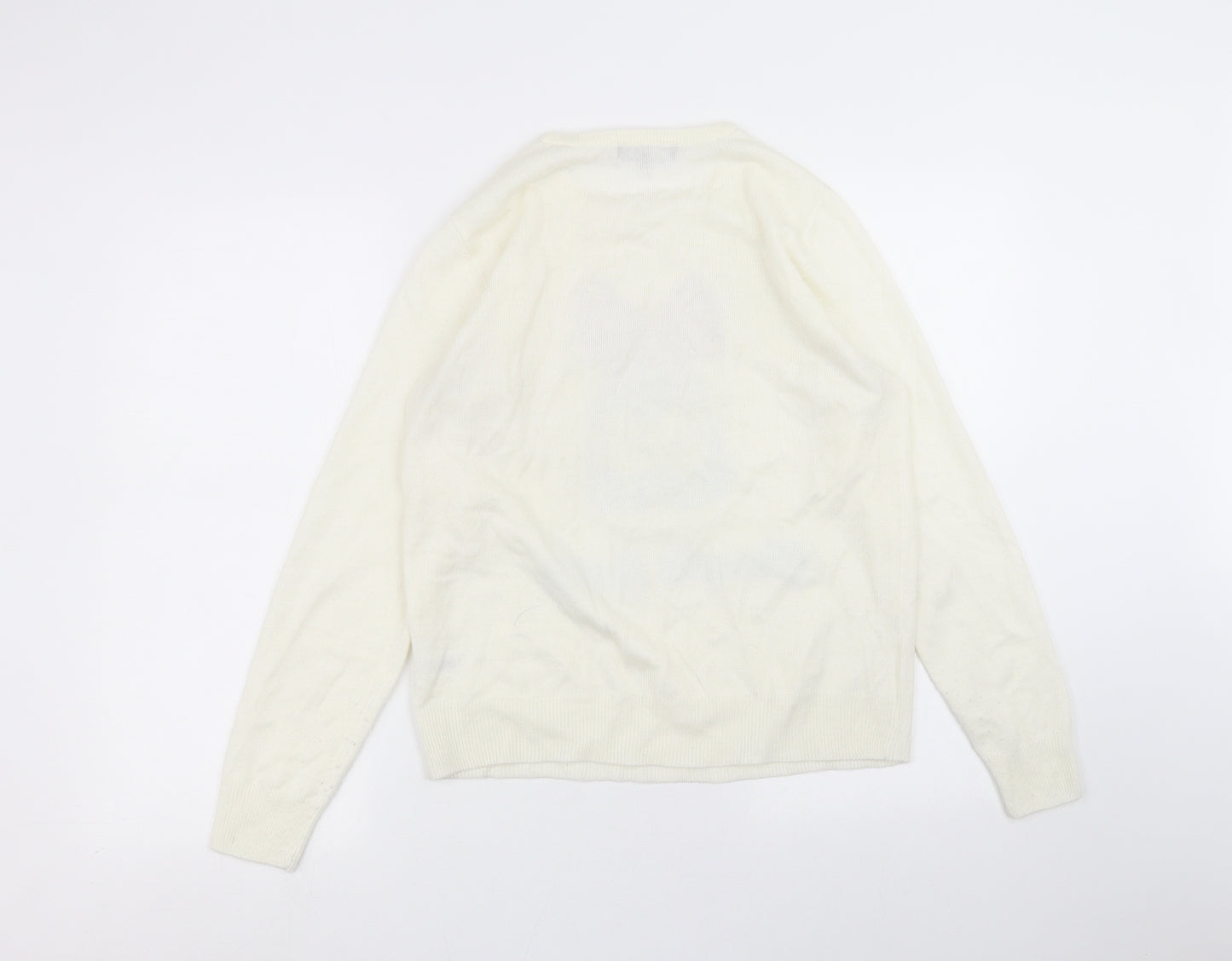 Studio Womens White   Pullover Jumper Size 12