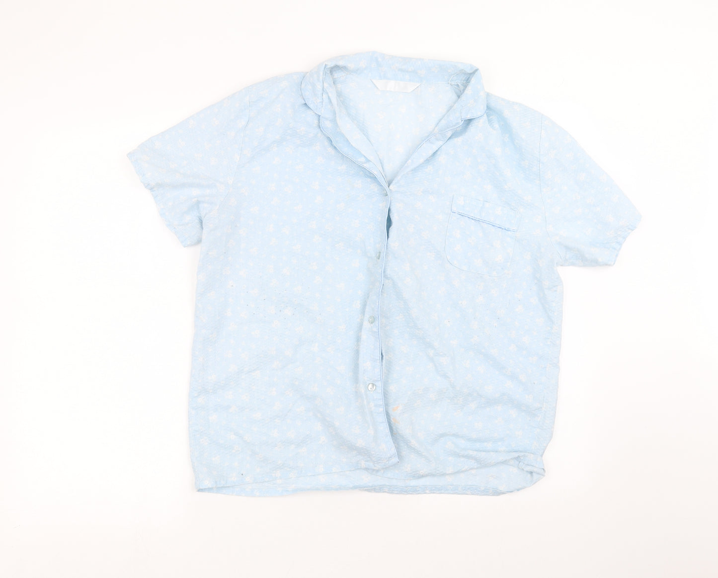 Preworn Womens Blue   Basic Button-Up Size 16